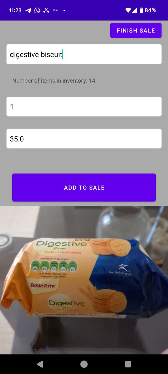 POS system screenshot