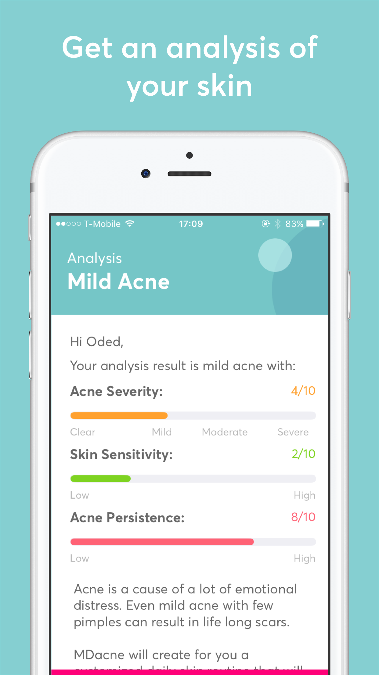 MdAcne app screenshot